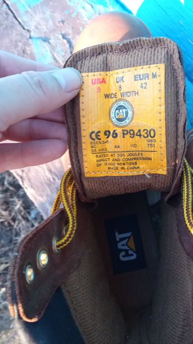 Черевики CAT, Caterpillar steel toe утеплені Thinsulate, розмір 42