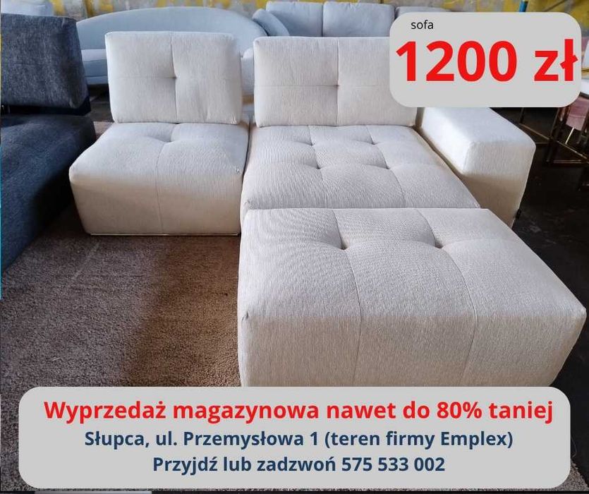 Wyprzedaż mebli - sofy, kanapy, narożniki, stoliki