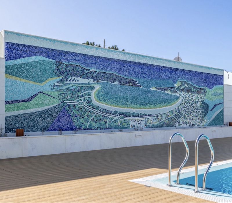 Revestimento Cerâmico 14x14 (Tons de Azul)