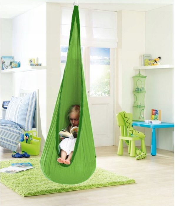 Huśtawka Ogrodowa Domowa Hamak + Koc 130x160 Fotel Kokon Kosz Wiszący