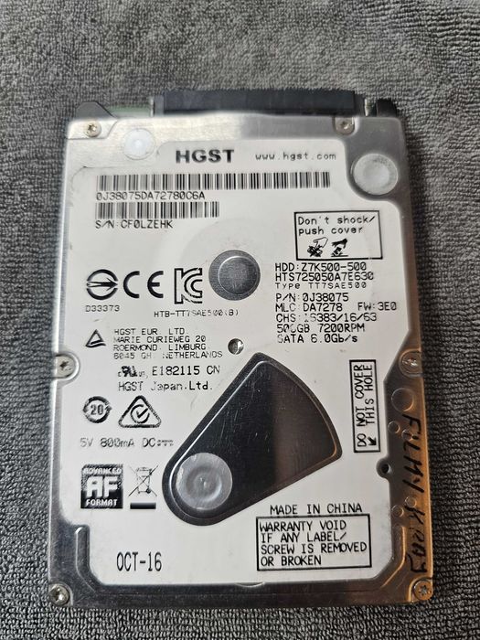 Dysk twardy hdd 2,5