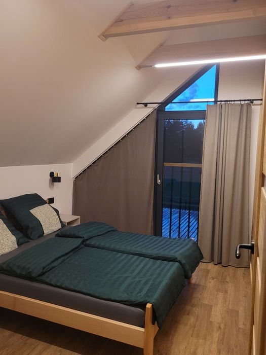 Domki Echo lasu, Zwierzyniec,  Roztocze, balia z jacuzzi, sauna