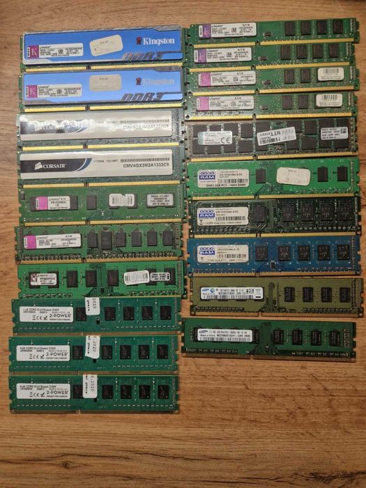 20+ kości DDR3 mix 2GB / 4GB / 8GB / 16GB ECC Kingston