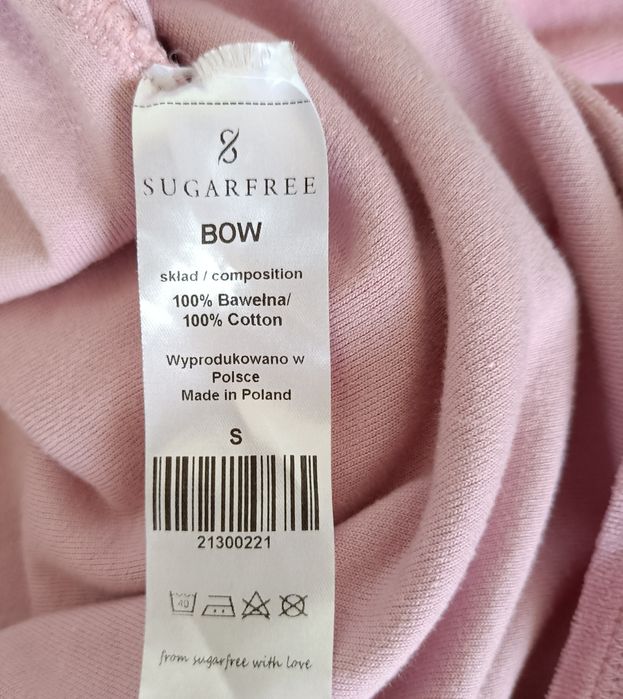 Jasnoróżowa bluza damska rozmiar 36 marki Sugarfree