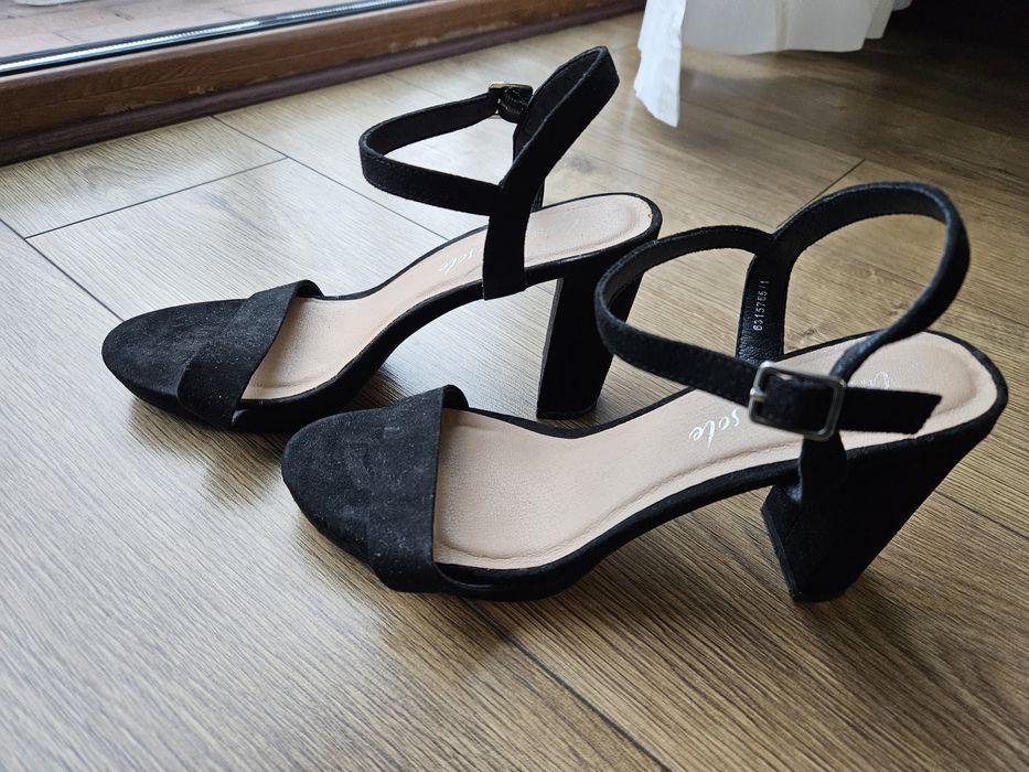 Buty damskie sandały czarne rozmiar 41