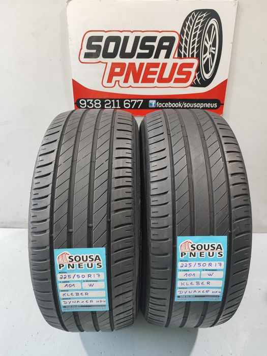 2 pneus semi novos 225-50R17 Kleber - Oferta dos Portes