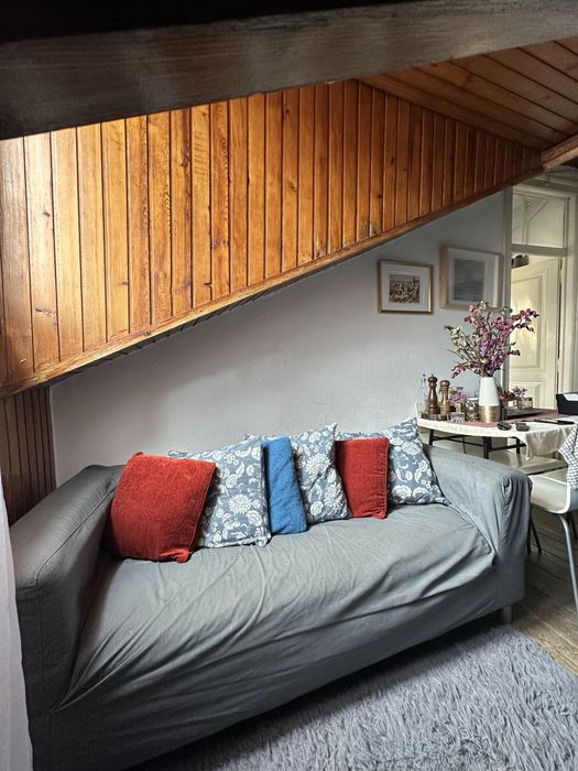 Sofa para sala (sofá cama) + almofadas