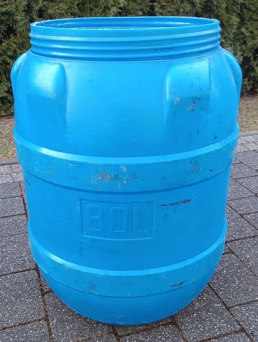 Beczka plastikowa 80l niebieska