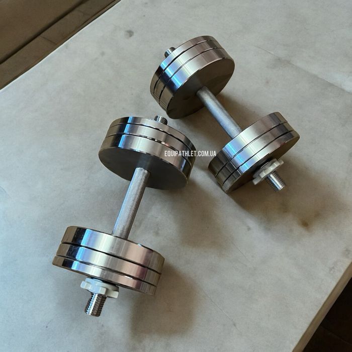 Гантелі розбірні металеві сталеві 8 до 90КГ 1/2шт 18 20 30 40 гантели