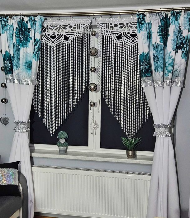 komplet 2 zasłon wiosennych