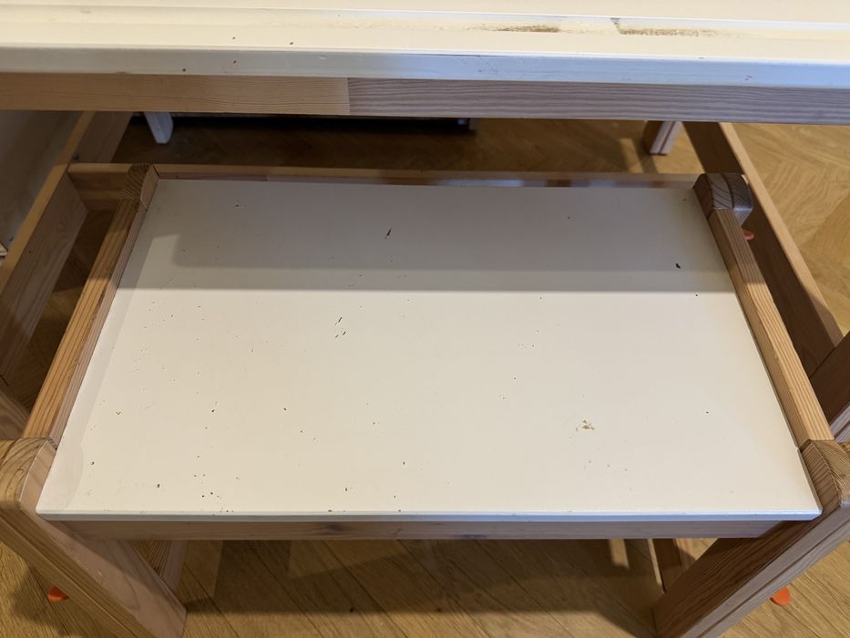 Biurko Ikea Flisat ze stołkiem