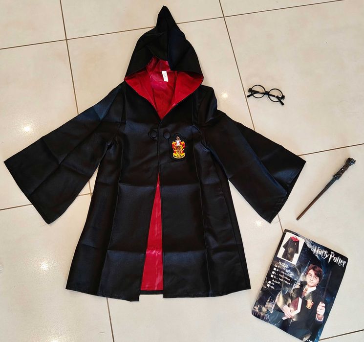 Peleryna  Harry Potter strój kostium czarodziej magik mag halloween