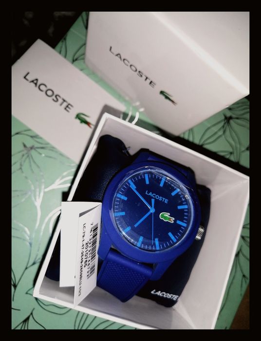Zegarek Lacoste NOWY z metką (pudełkiem itd., folią na tarczy). Unisex