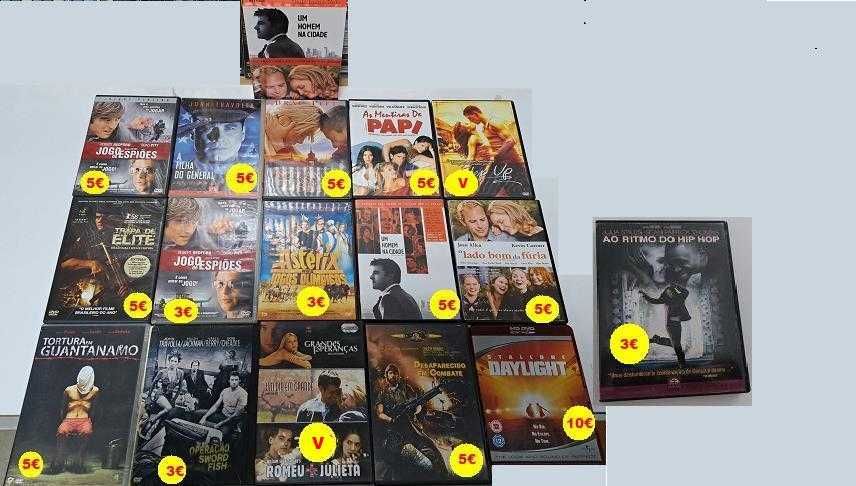 DvD Originais 3 e 5 €