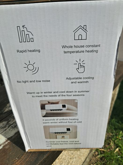 Ventilador tipo Ar Condicionado de Parede com comando que faz frio ou calor