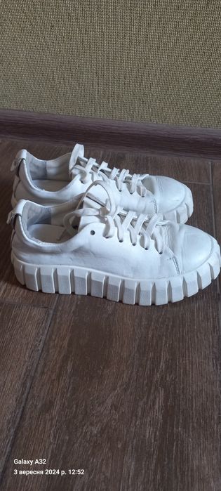 Шкіряніі туфлі на устілку 20-20,5см