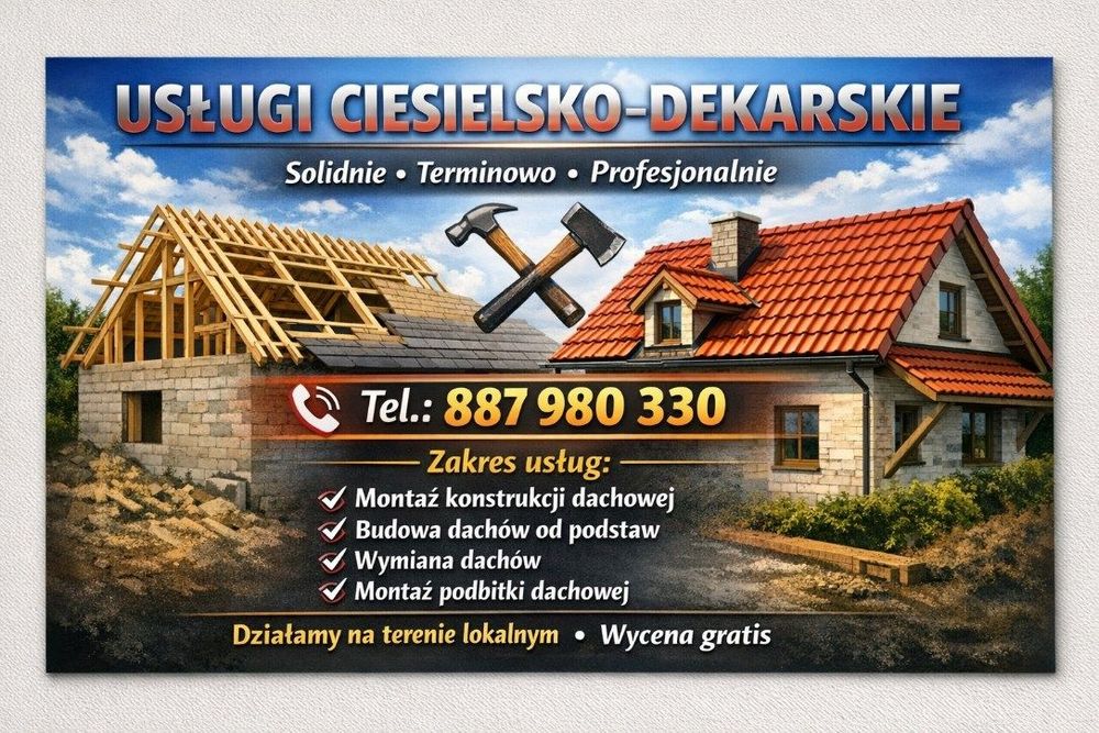 Usługi ciesielsko-dekarskie