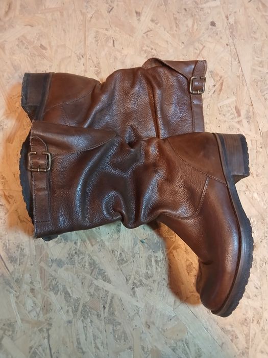 Шкіряні осінні чобітки