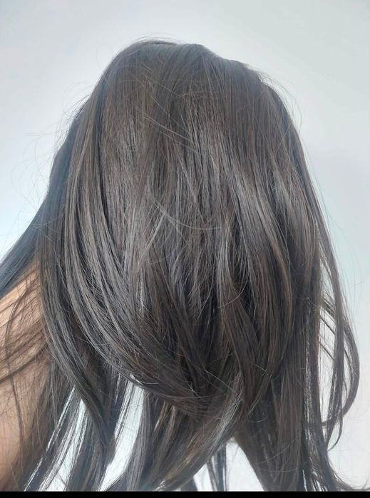 Topper syntetyczny ciemny brąz czekolada