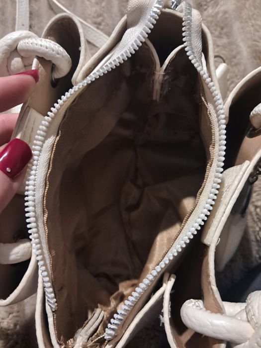 Сумочка жіноча нова біла якісна екошкіра