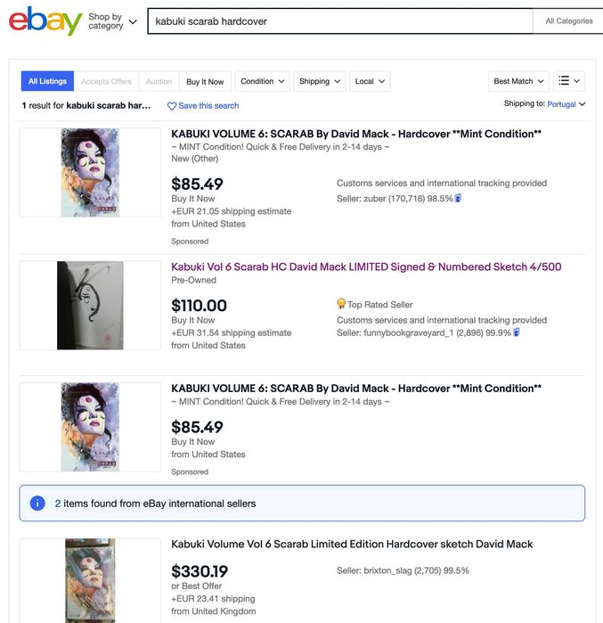 Kabuki: Scarab, novela gráfica, David Mack (capa dura)