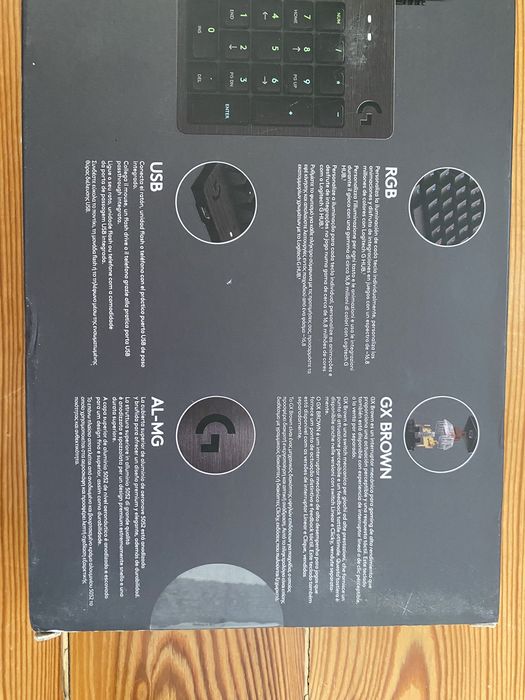 Logitech G512 Carbon RGB GX Brown - Novo, nunca usado