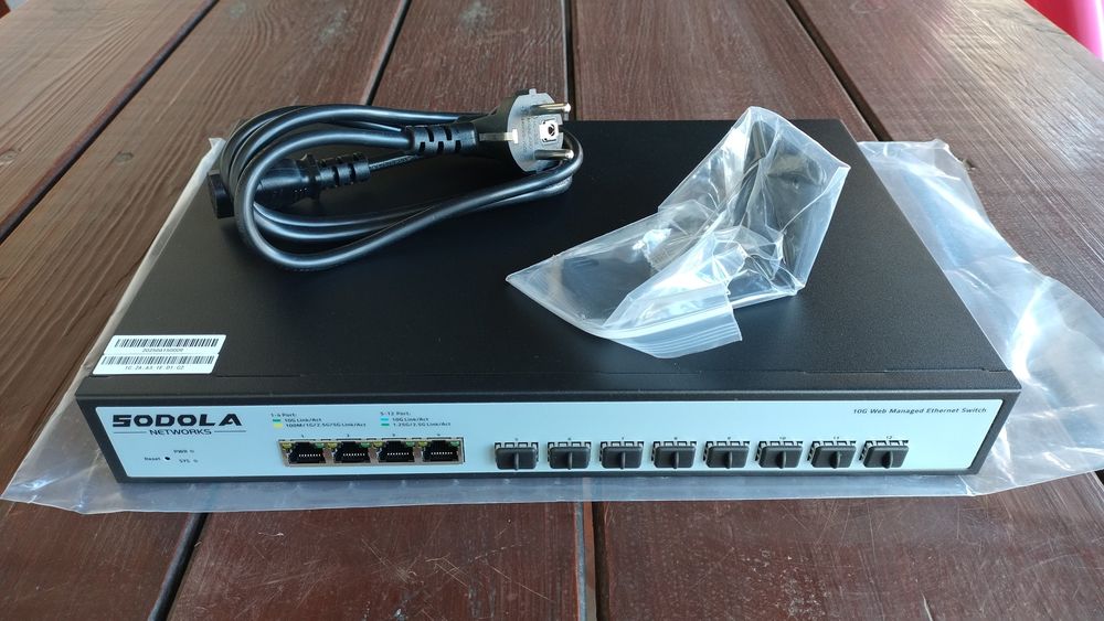 Switch SODOLA 12 portów 10G, 10Gb/s, SFP+, przełącznik