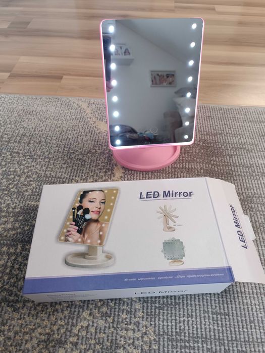 Lustereczko LED różowe dla dziewczynki