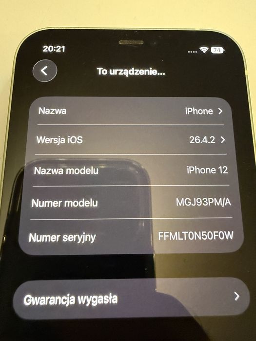 IPhone 12 64gb miętowy zielony zadbany