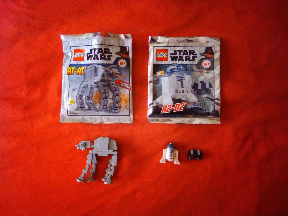 LEGO AT-AT e R2-D2 com robot