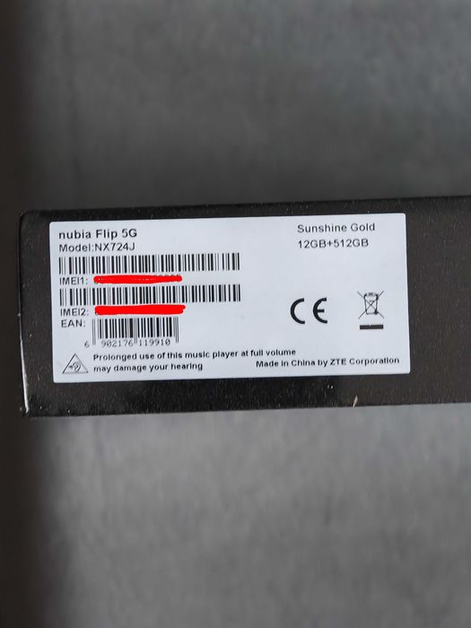 Nubia Flip 12/512GB Sunshine Gold