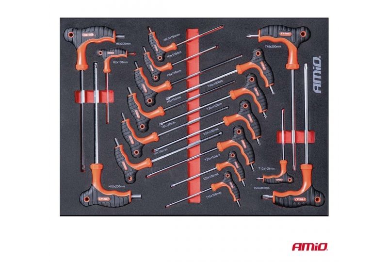 CARRINHO DE FERRAMENTAS COM CONJUNTO DE 258 PEÇAS, 840 × 460 × 870 MM, AMiO-04892
