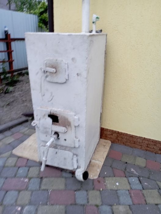 Котел газ дрова в робочому стані