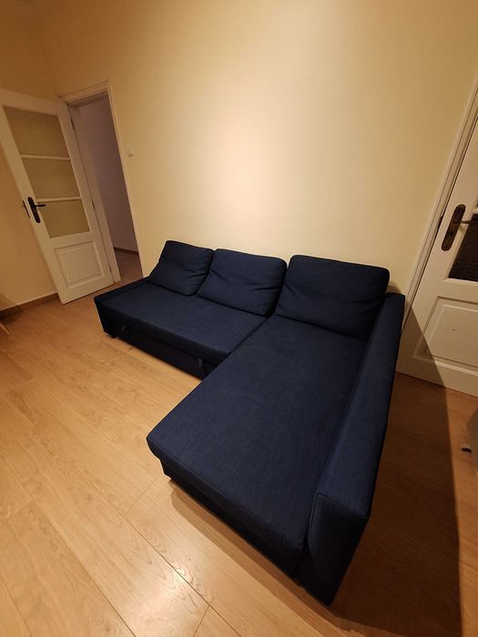 Sofá-cama IKEA FRIHETEN azul