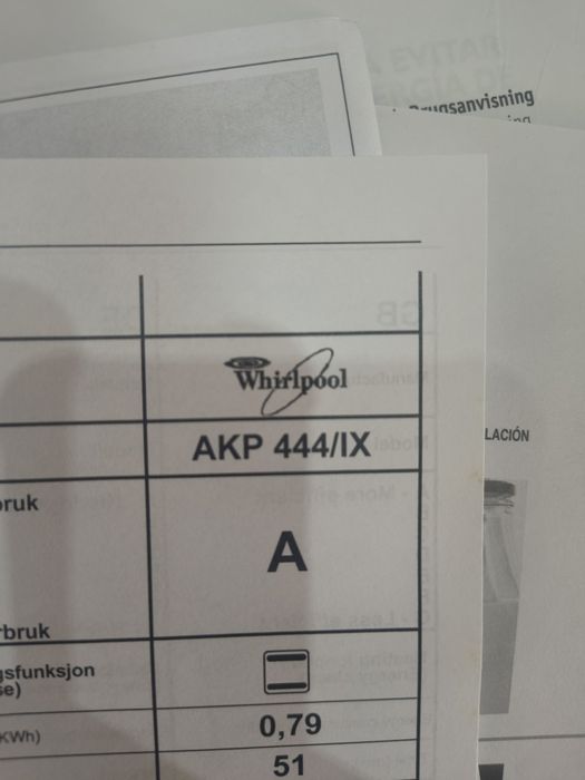 Forno encastrar Whirlpool para peças