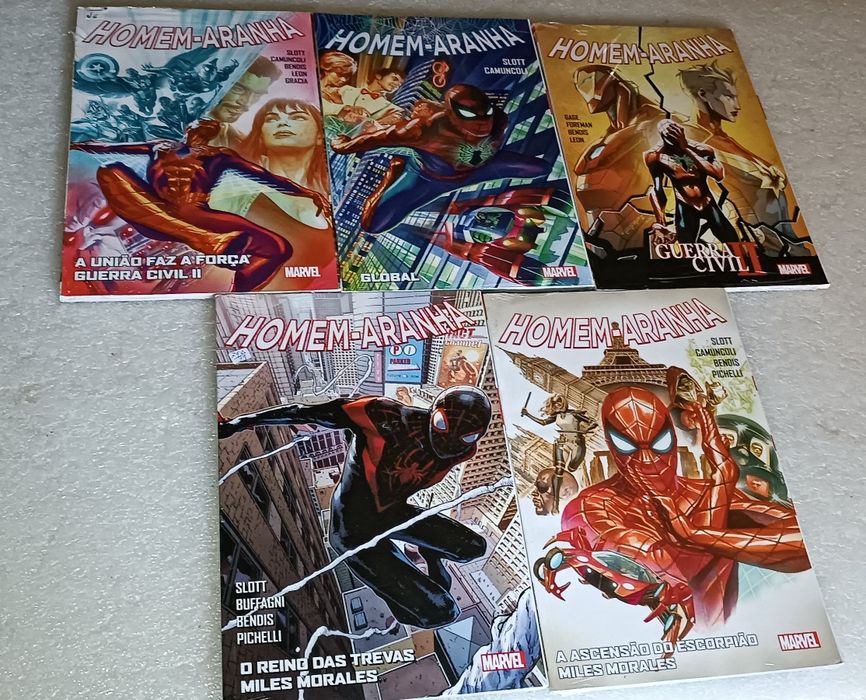 Lote 5 banda desenhada seladas da Marvel Homem Aranha