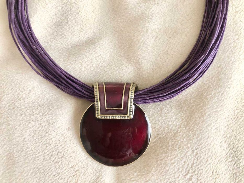 Чокер колье ожерелье из вощеной нити Корея Идеальное состояние