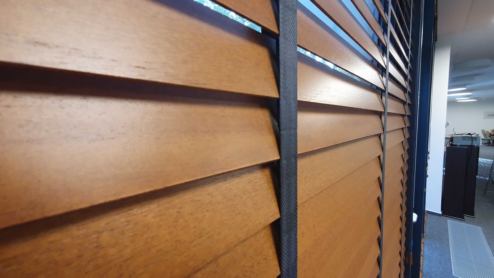 Żaluzje DREWNIANE 50mm 35mm 65mm Bambusowe NA WYMIAR  Pomiar + Montaż