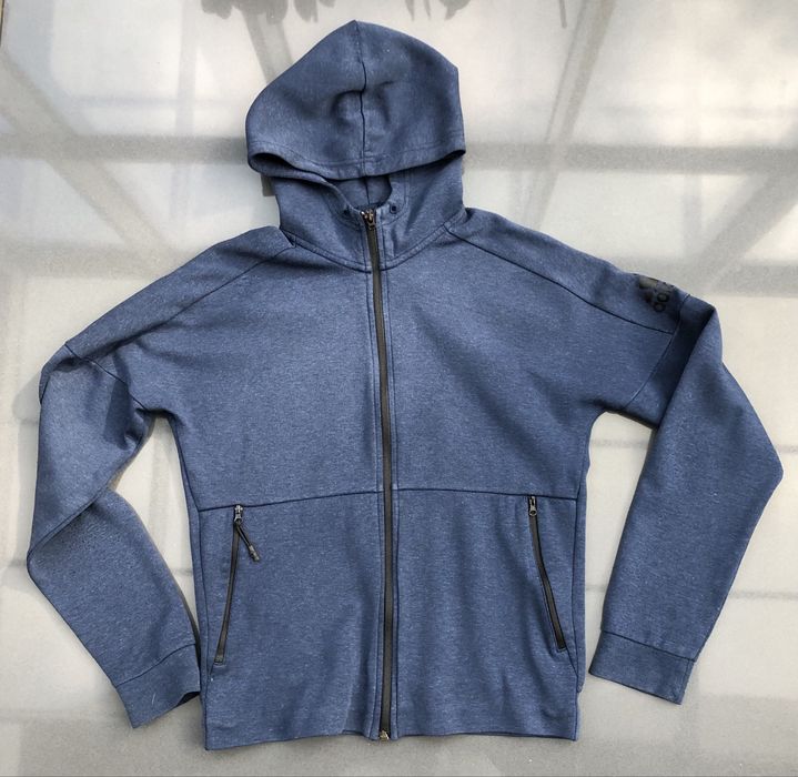 Adidas bluza rozpinana z kapturem granatowa S.