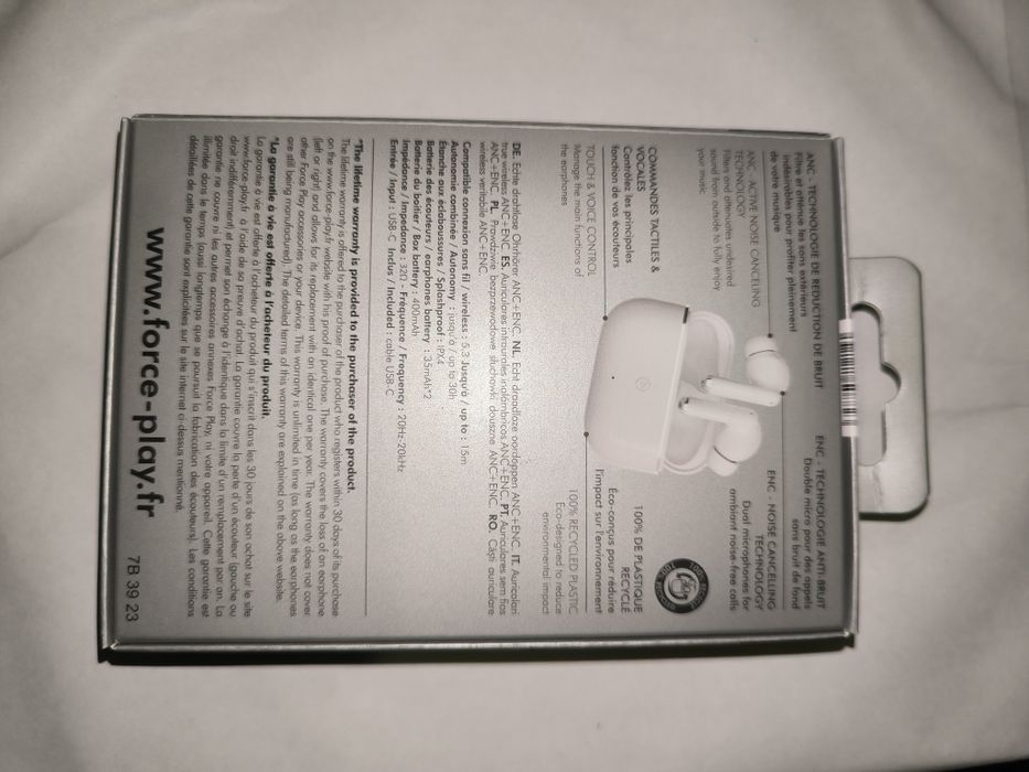 Force Play II – Auriculares True Wireless Bluetooth (Noise Cancelling)