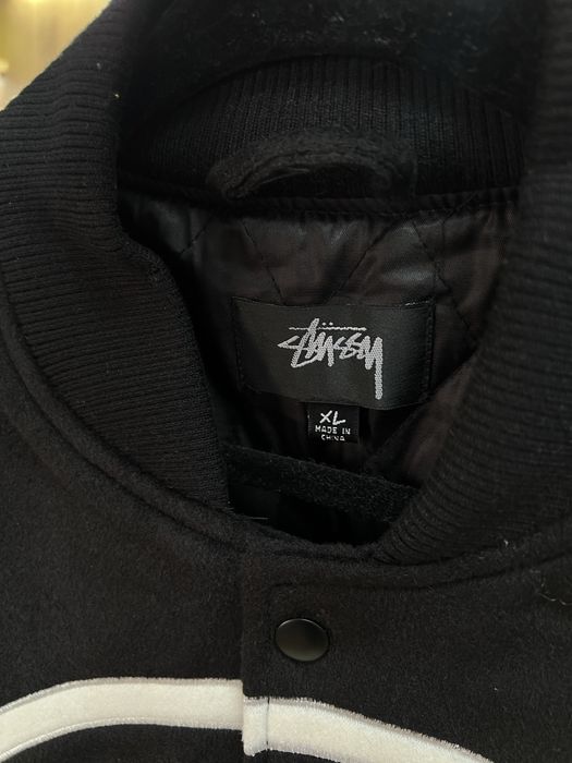 Бомбер Куртка Stussy SS Link Varsity Black
