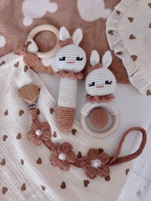 Zawieszka do smoczka prezent dla niemowlaka babyshower narodziny