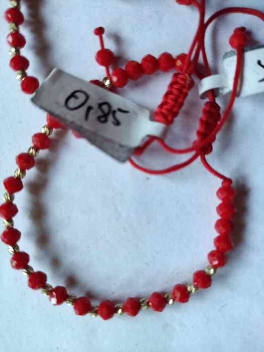 Złoto 585 złota bransoletka sznurkowa