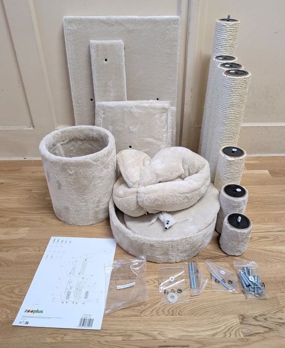 Penelope Drapak dla Kota Beżowy 55x40x116cm Średniej Wielkości