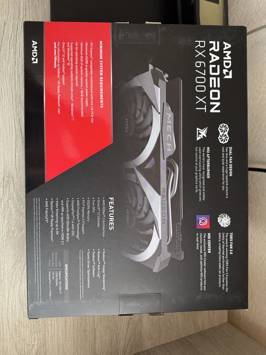 AMD Radeon RX 6700 XT MSI Mech 2x 12GB GDDR6