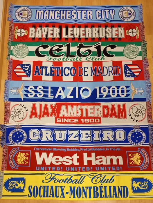 Cachecol - vários clubes de futebol internacionais novos, pede o teu!