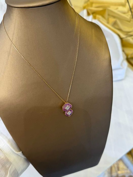Naszyjnik Infinity z szafirami 2.13 CT i diamentami naturalnymi 0.25 CT