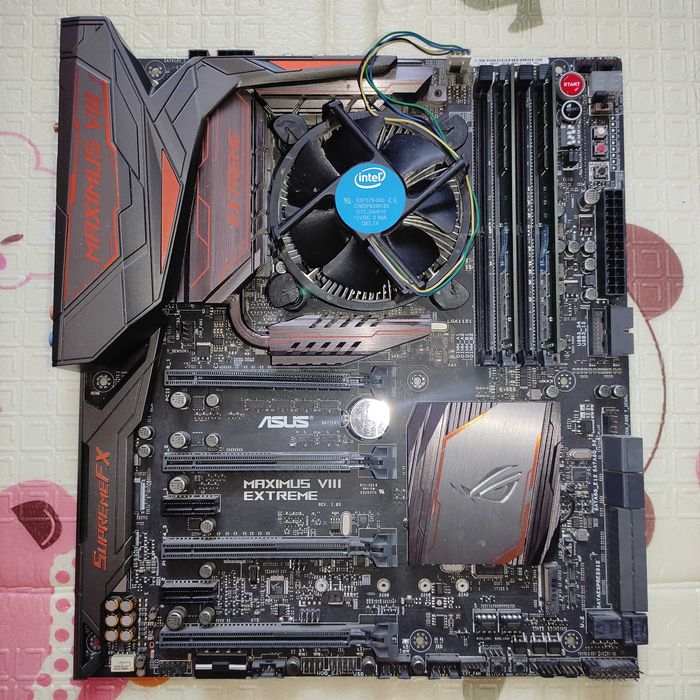 Сетап Asus Maximus VIII Extreme, i7 6700, crucial 16GB(2x8) 2133 МТ/с