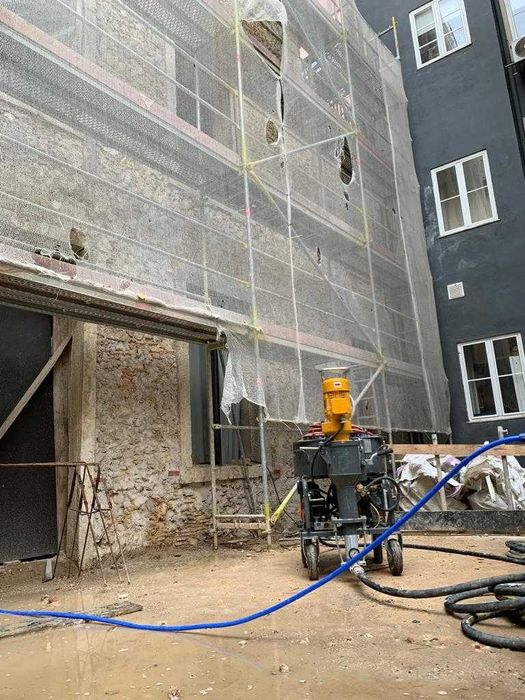 Aluguer Máquinas reboco e estuque projetado trifásica