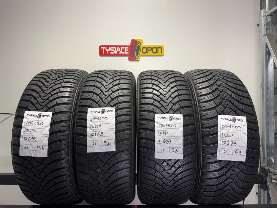 Opony Zimowe 215/55/17 Falken EuroWinter Komplet #Z639
